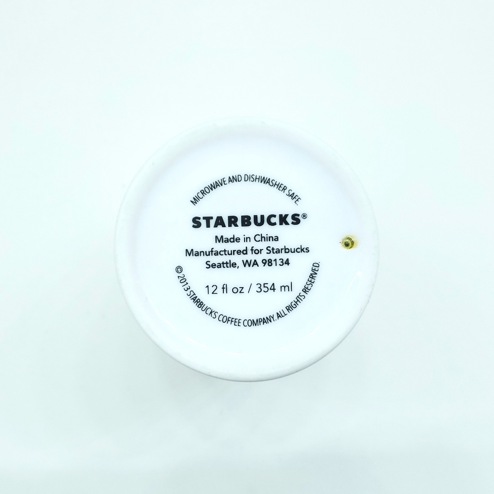 Starbucks 2013 Double Wall Ceramic Traveler Coffee Tumbler 12 Oz Siren Mermaid - Picture 4 of 5